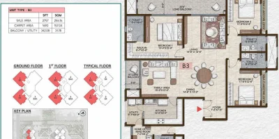 3BHK-Maid-2757-Prestige-Pine-Forest-Whitefield